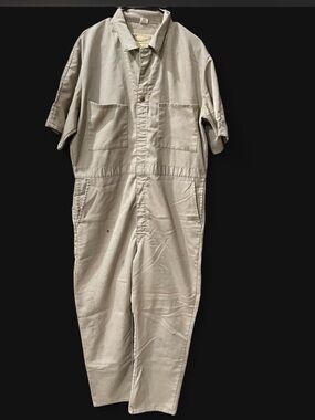 1970’s vintage Lee Men's Short-Sleeve Coverall in Beige